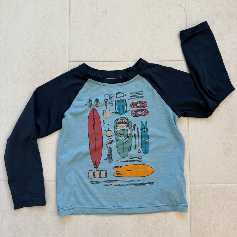 Patagonia Kids Toddlers Silkweight Capilene Long Sleeve Tee